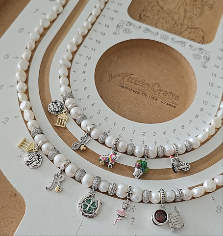 Custom Charm Pearly Necklace