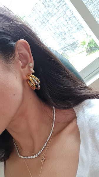 Gia Triple Hoop Earrings