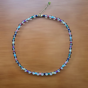 Rainbow Crystal Ball Necklace